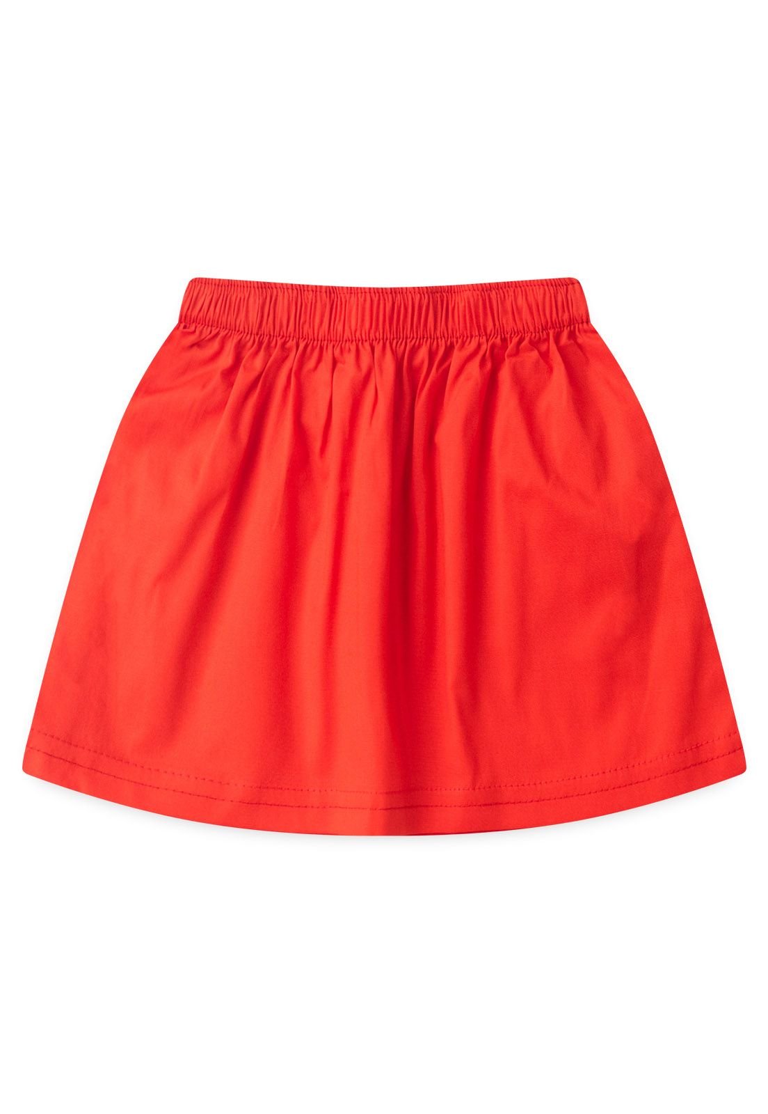 Saia de Tricoline Ame Kids na cor Vermelho
