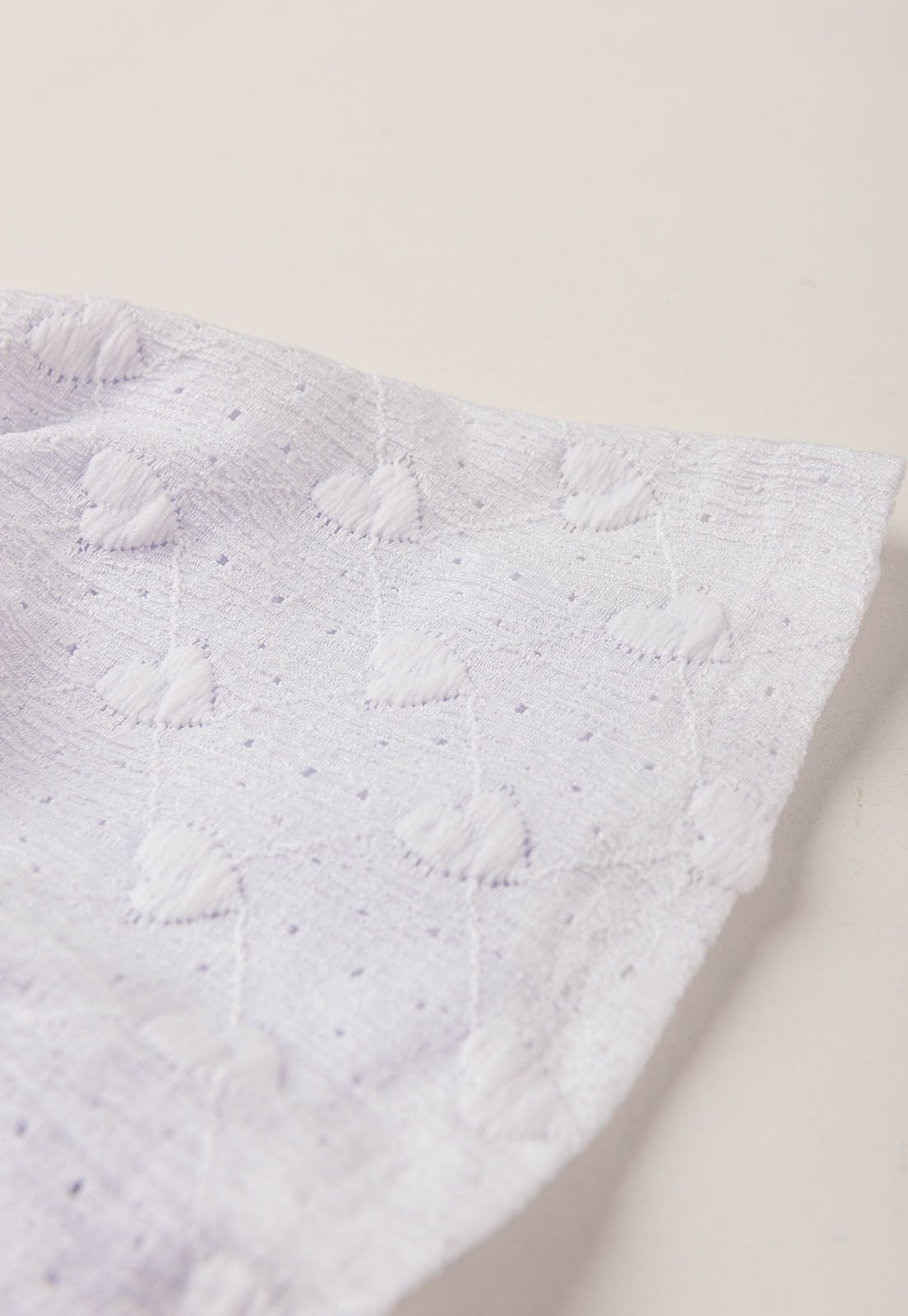 Detalhe: Cora&ccedil;&otilde;ezinhos da Saia Lezzie Cora&ccedil;&atilde;o Ame Kids, cor Branco