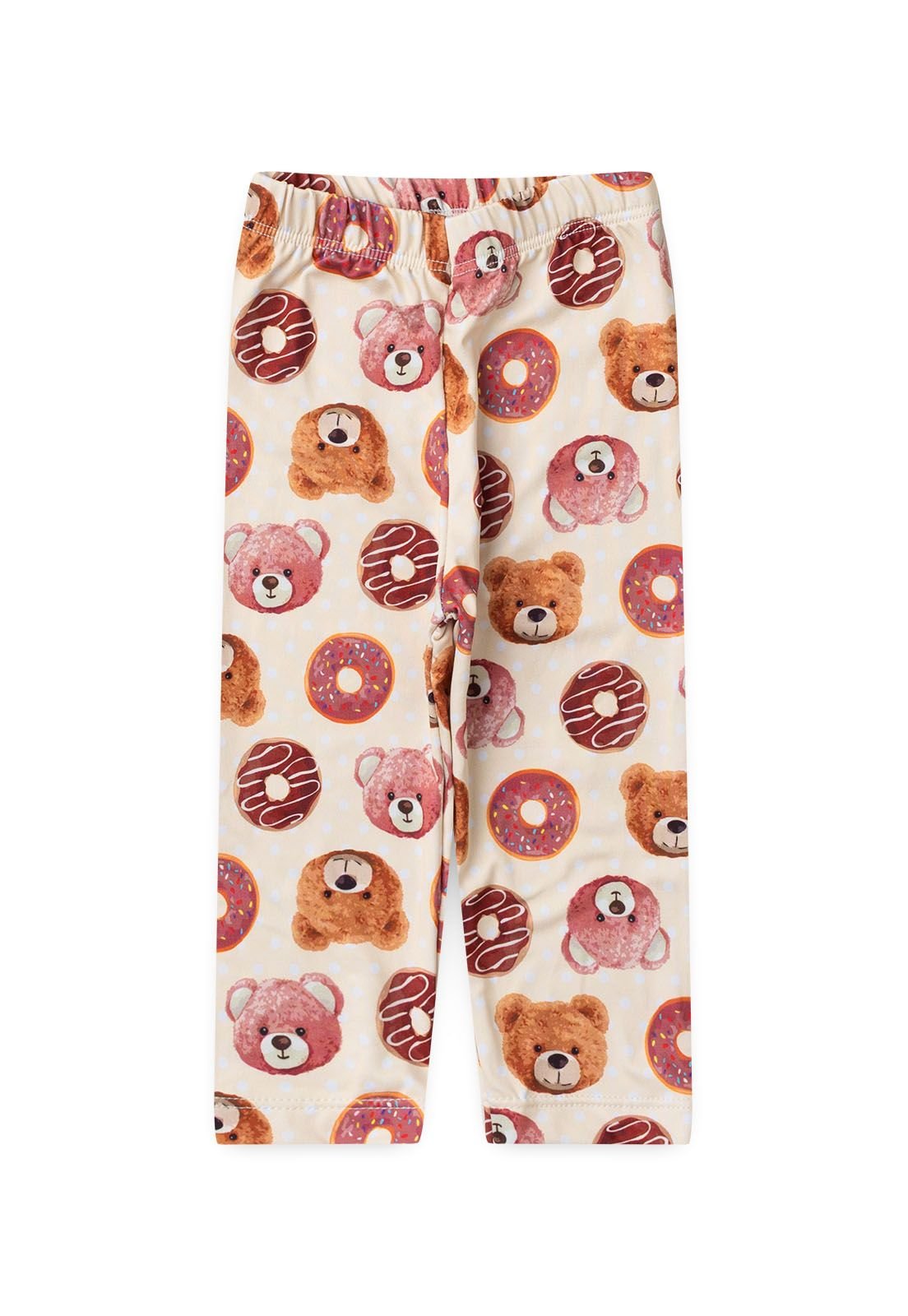Detalhe: Cal&ccedil;a estampada do Conjunto Blusa de Moletom e Cal&ccedil;a T&eacute;rmica Estampada Ame Kids, cor Ros&ecirc;